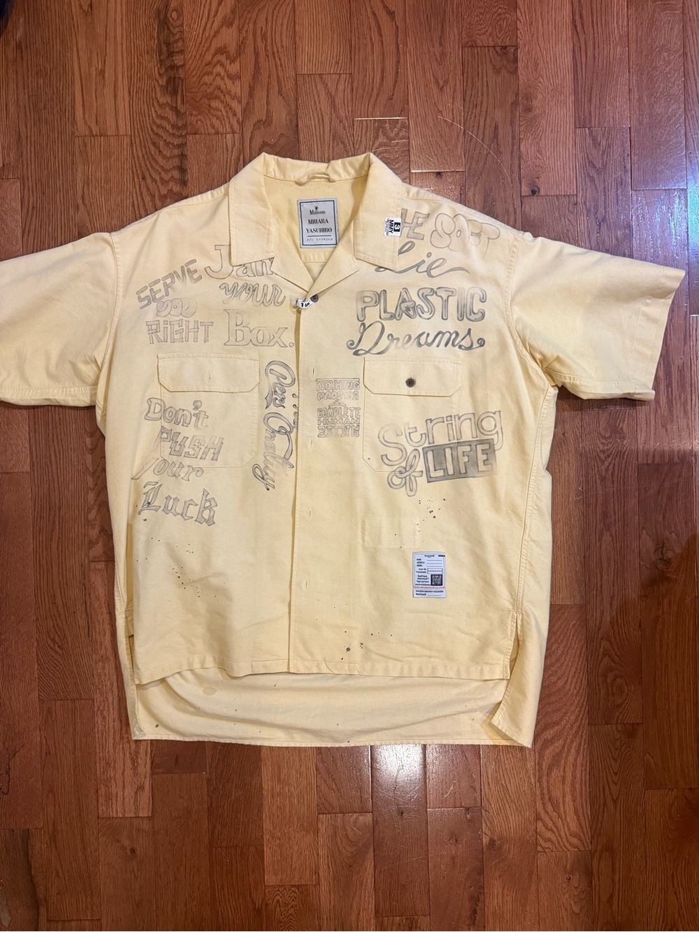 Maison Mihara Yasuhiro Graphic Bowling Shirt